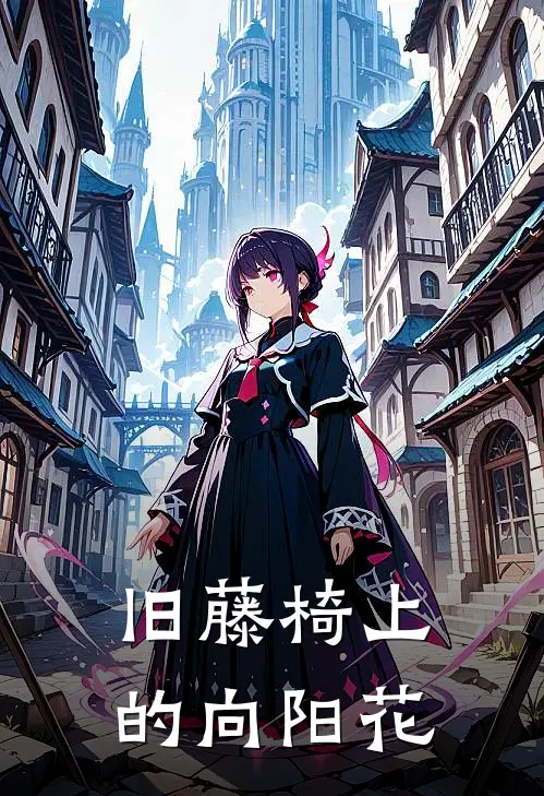 旧藤椅上的向阳花