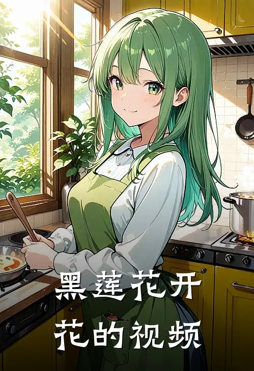 黑莲花开花的视频